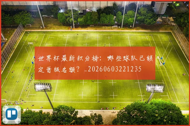 世界杯最新积分榜：哪些球队已锁定晋级名额？_20260603221235