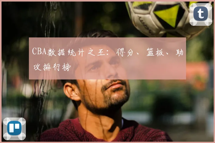CBA数据统计之王:得分、篮板、助攻排行榜
